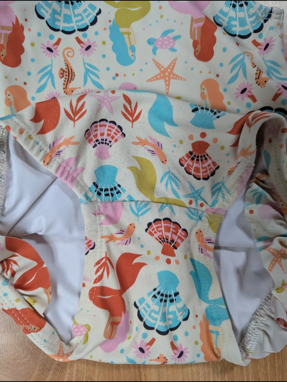 Bundle: Hanna Andersson 2T Swimsuit Set (Mermaid + Citrus)